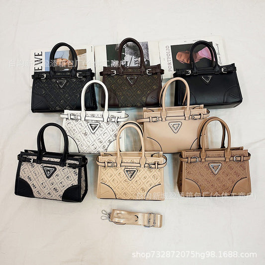 Trendy Women's PU Crossbody Tote Bag Set